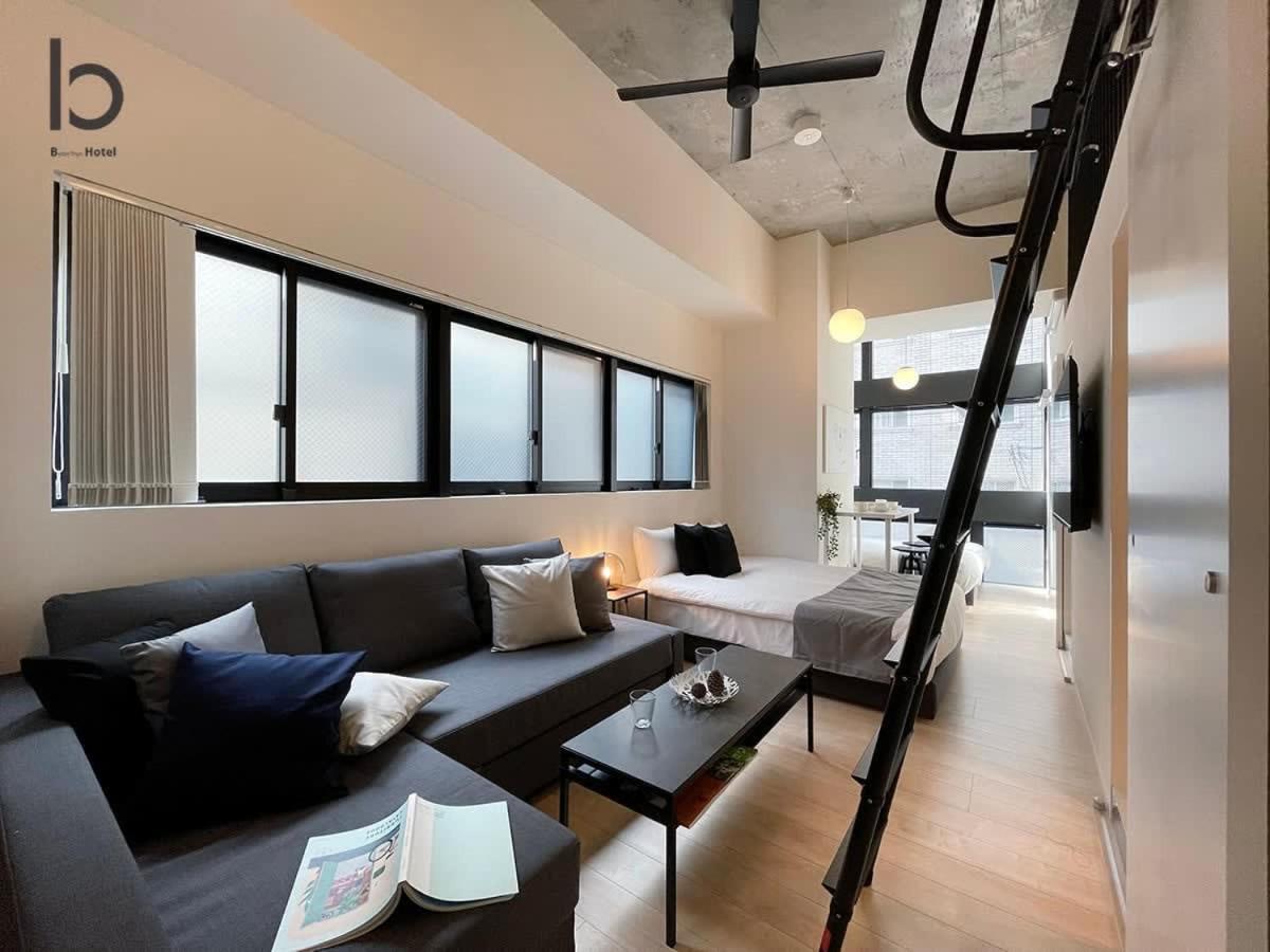 Bhotel Nekoyard - Stylish Loft Studio Steps From Peace Park Hiroshima Exterior photo